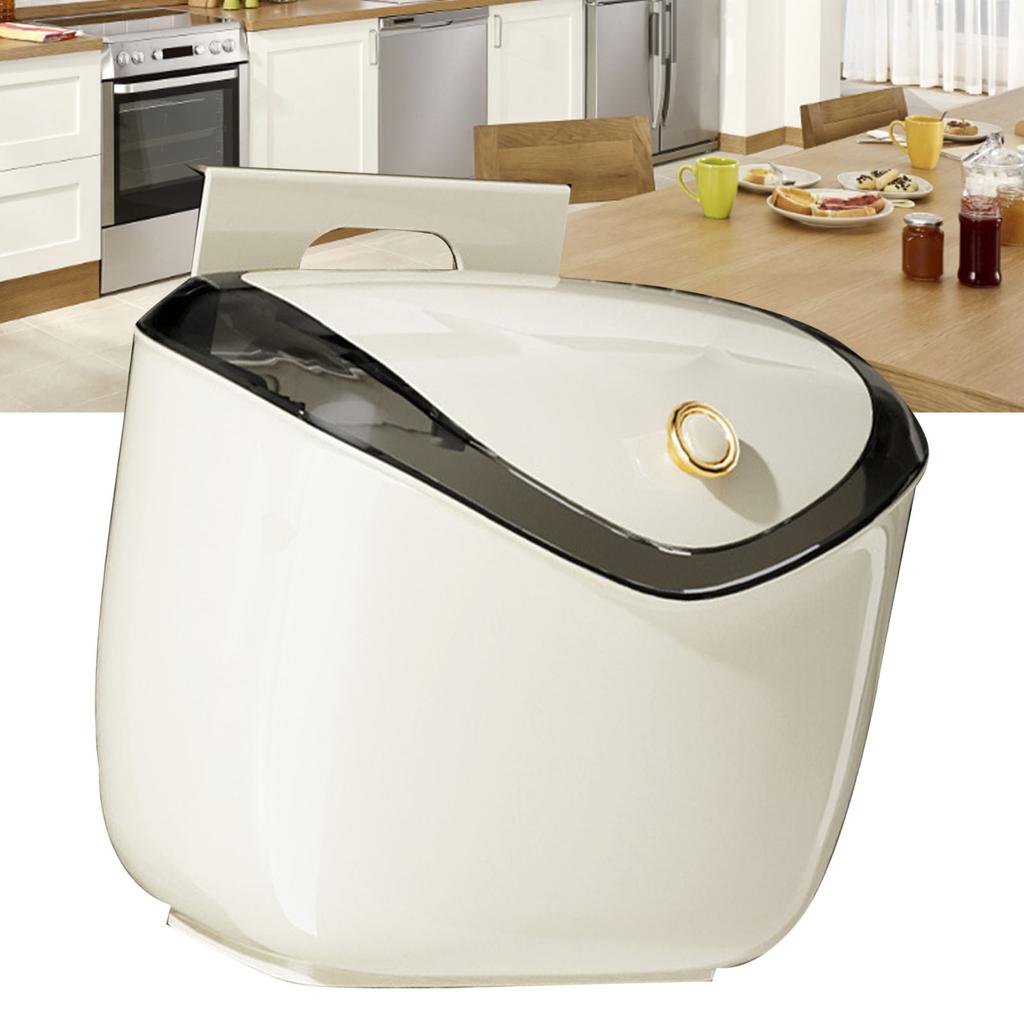 Hanging Small Trash Can Wall Mounted Punch Kitchen Compost Bin with Lid for Counter Top Under Sink Bathroom Living Room