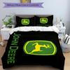 3Pcs John Deere Logo Bedding Set Quilt Cover Pillowcase Home Christmas Xmas Halloween Gift 1 Duvet Cover 2 Pillowcase M928883