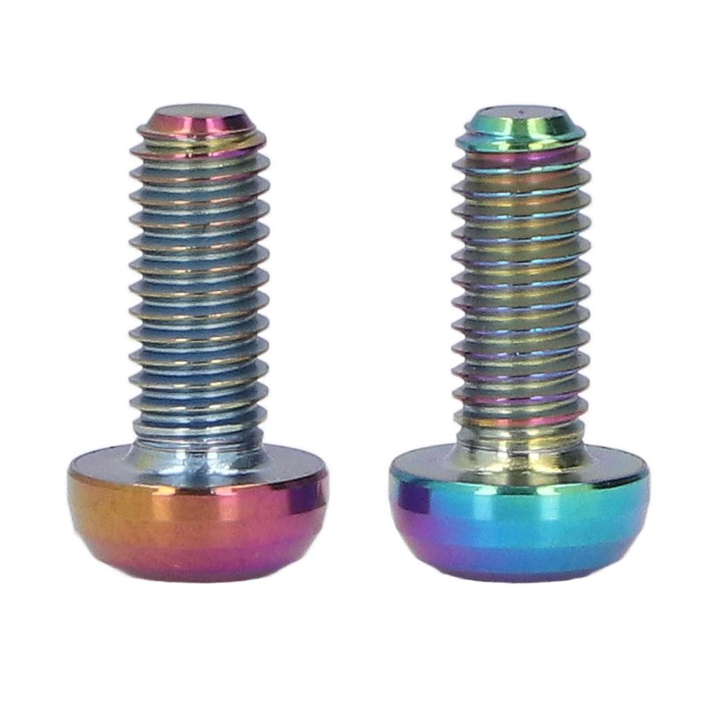 2Pcs Bottle Cage Screws M5x12mm Water Cycling for Fixing Gas Cylinder Seat Alloy