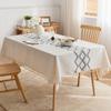 Cotton And Linen Light Luxury Embroidery Fabric Tablecloth Three-Dimensional High-Grade Embroidery Table Cloth Rectangular Coffee Table