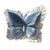 Butterfly Throw Pillow Plush Butterfly Shaped Pillow with Lace Edge Decorative Cute Stuffed Hugging