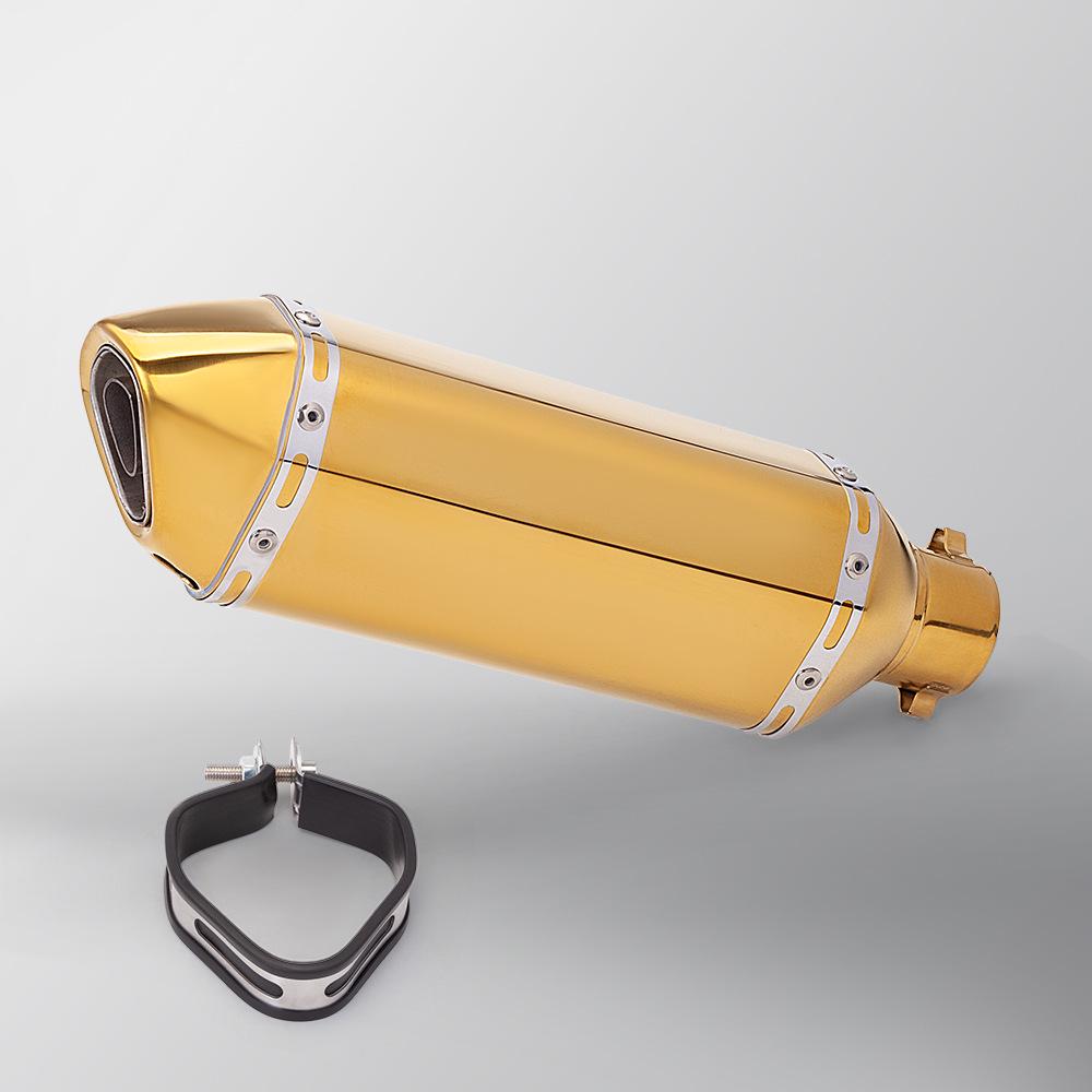 Universal Golden B370 Small Hexagon Exhaust Pipe for Motorcycle Modification G310RR 450SR