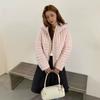 White duck down ribs light puffs hooded down jacket women's new loose and thin versatile warm jacket