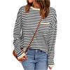 Women's Striped Fashion Long-sleeved Top