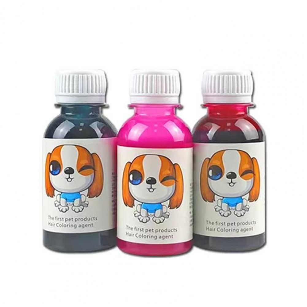 100ml Crème Colorante pour Animaux Longue Durée Coloration Cheveux Chien Non Irritante Extraits Naturels Colorant Cheveux Chat Chien Accessoires pour Animaux