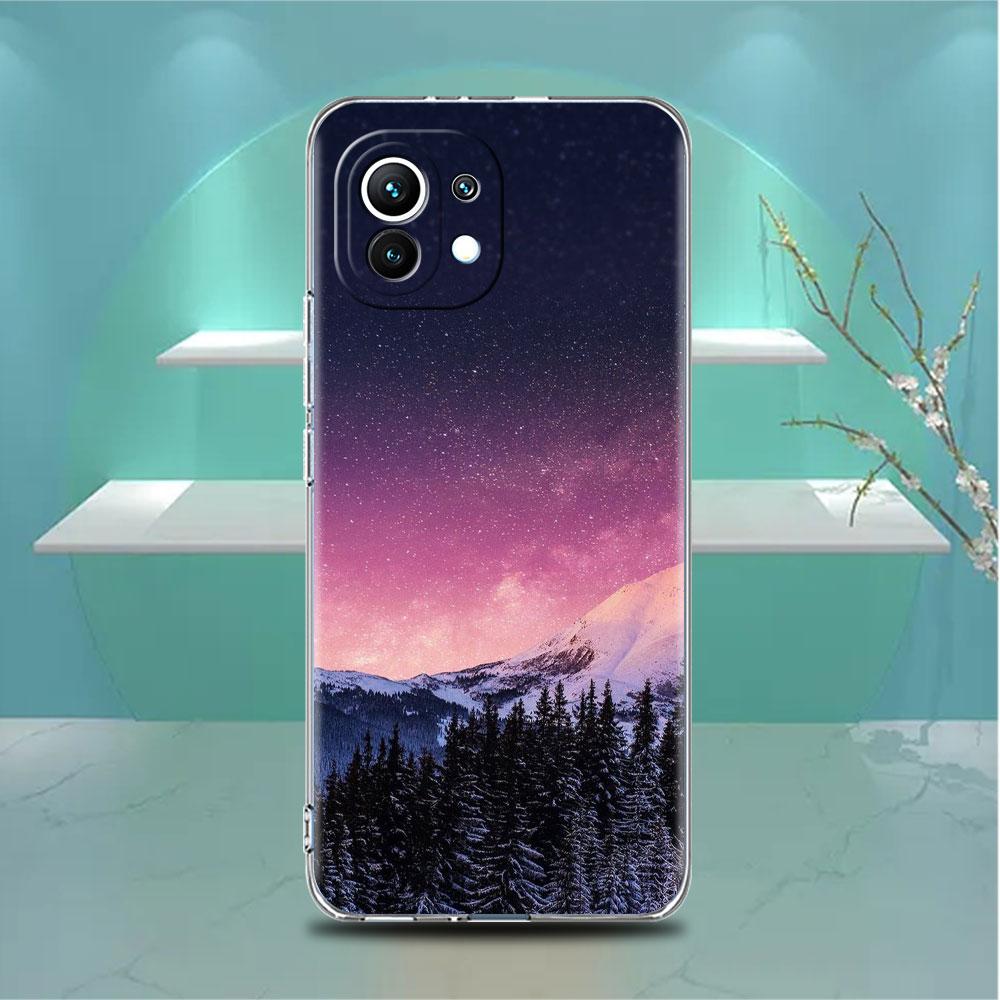 

Прозрачный чехол для Xiaomi Mi Poco X3 NFC M3 Pro F3 F1 11 Lite 12 Note 10 11T 9T Прозрачный чехол для телефона Акварель Redmi Note 9S