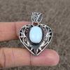 Milky Opal Gemstone Handmade 925 Sterling Silver Jewelry Pendant 1.77" KKG-10