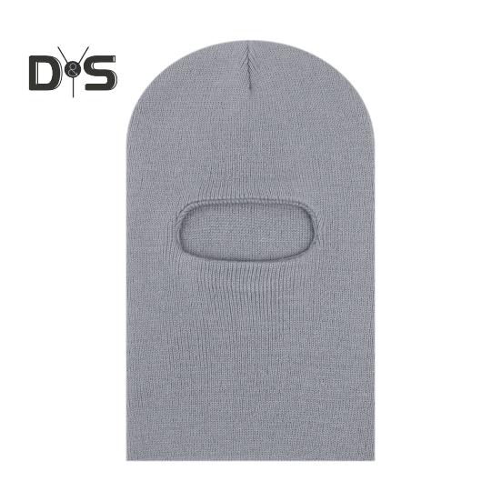 

Детская зимняя шапка с интегрированным шарфом, вязаная шапка из пряжи, защита ушей, однотонный ветрозащитный теплый головной убор для детей от 1 до 8 лет светло-серый