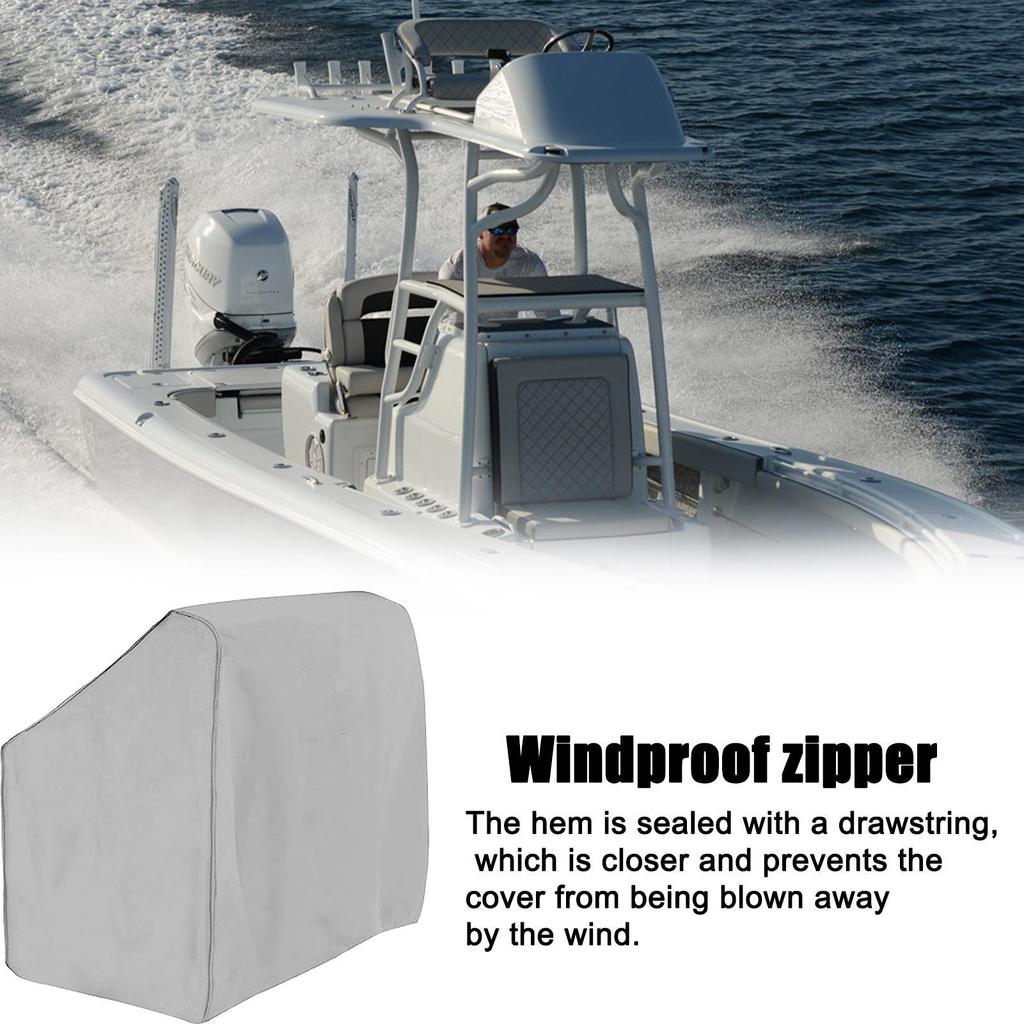 Hochwertige wasserdichte Polyester-Plane in Marinequalität, Konsolenabdeckung, Multifunktionale Boots-Mittelkonsole, Abdeckung für Mittelkonsolenboote