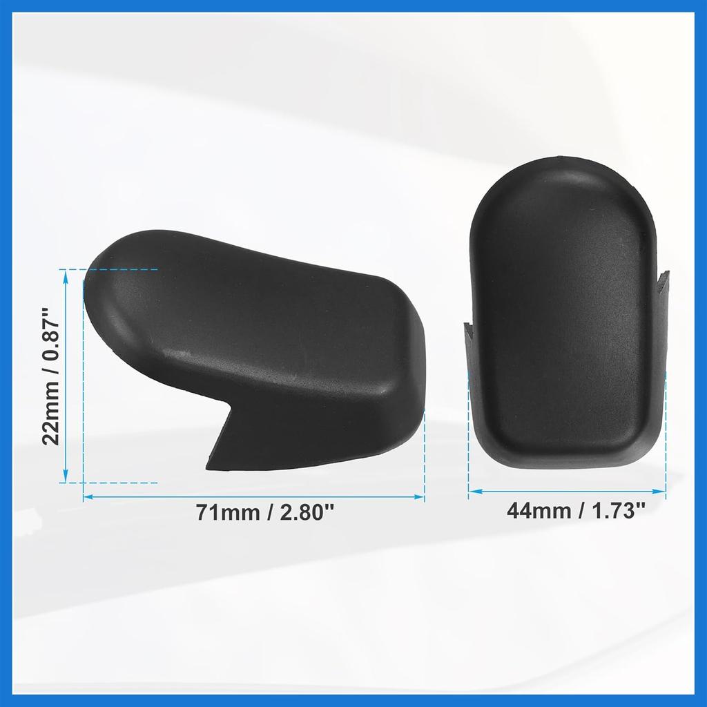 Heckscheibenwischerarm Abdeckkappe Passend für Porsche Cayenne - 1 Stück Schwarz Auto Zubehör