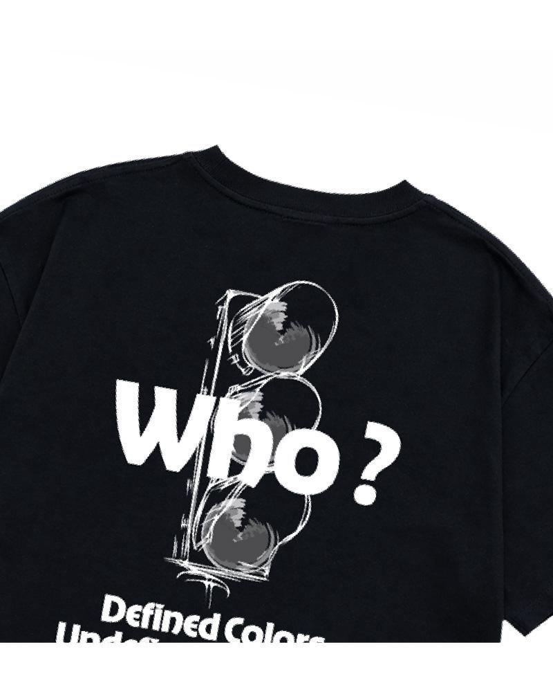 BLANKBRICK Traffic Signal Short Sleeve T-Shirt (Black)