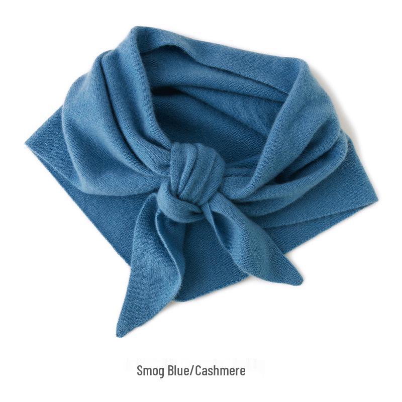 Women's 100% Pure Goat Cashmere Triangle Scarf - Autumn/Winter Knitted Warm Shawl
