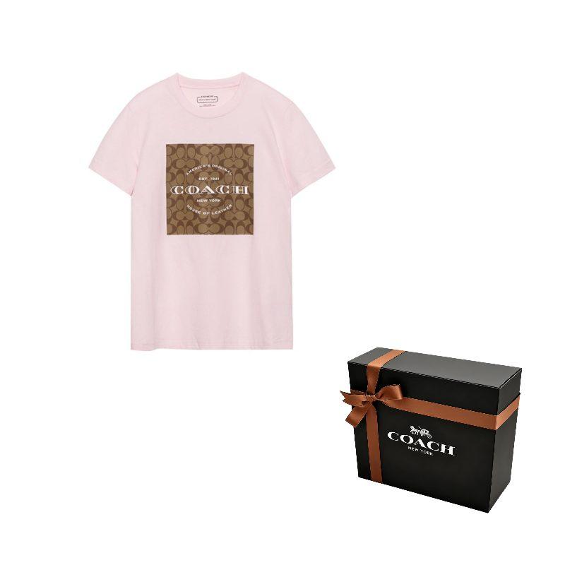 Coach Regular T Shirt Women's Pink C8775-LPK