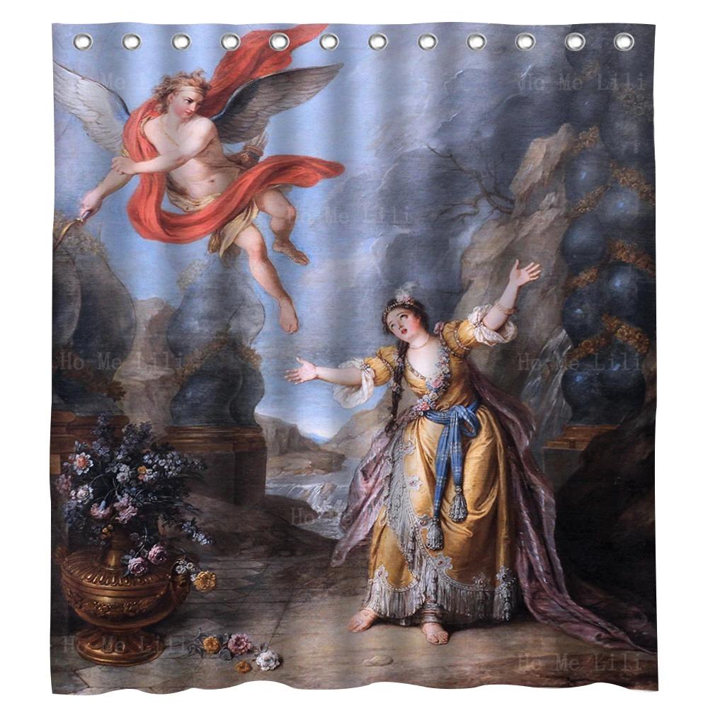 

Greek Myth Psyche Abandoned By Cupid The Almead Temple Of God Was Destroyed Shower Curtain By Ho Me Lili For Bathroom Decor 90X180 cm