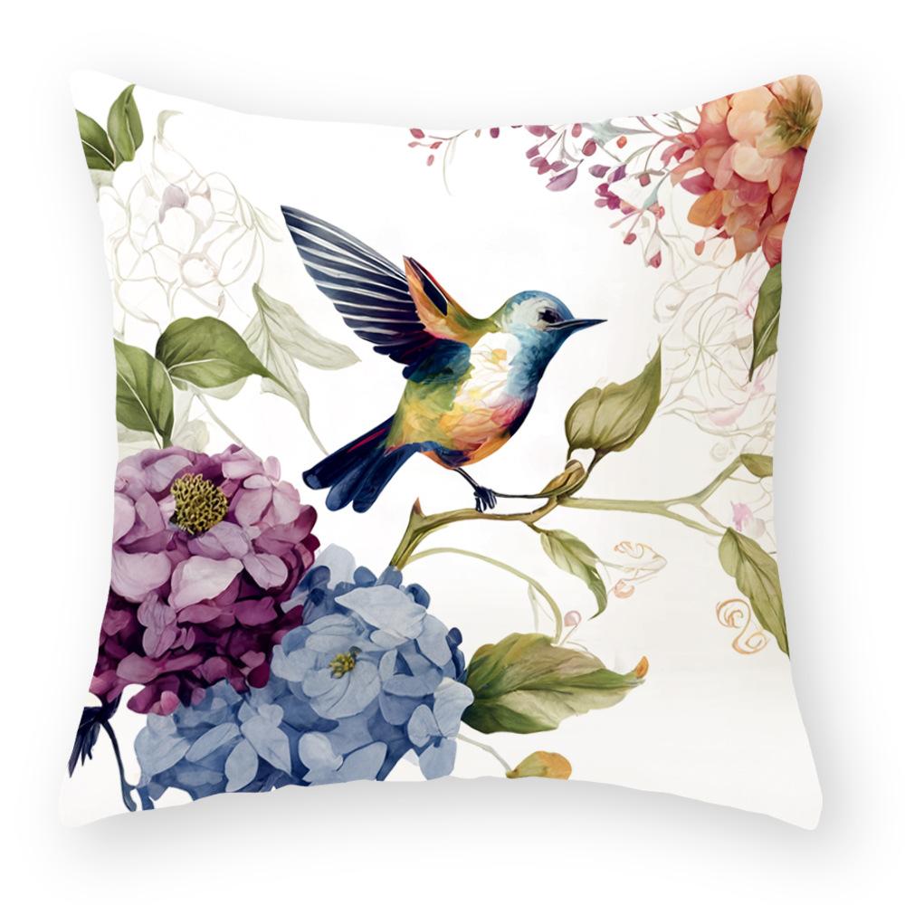 

Наволочка Милая Серия Птиц Наволочка Домашняя Подушка на Диван Подушка для Поясницы в Автомобиль Super soft 45x45cm