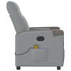 Massage Chair Light Grey Fabric