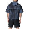 Under Armour Tie-Dye Design Letter Print Casual Hooded Short Sleeve Jacket Men Jackets Modern-Gray 1383291-044