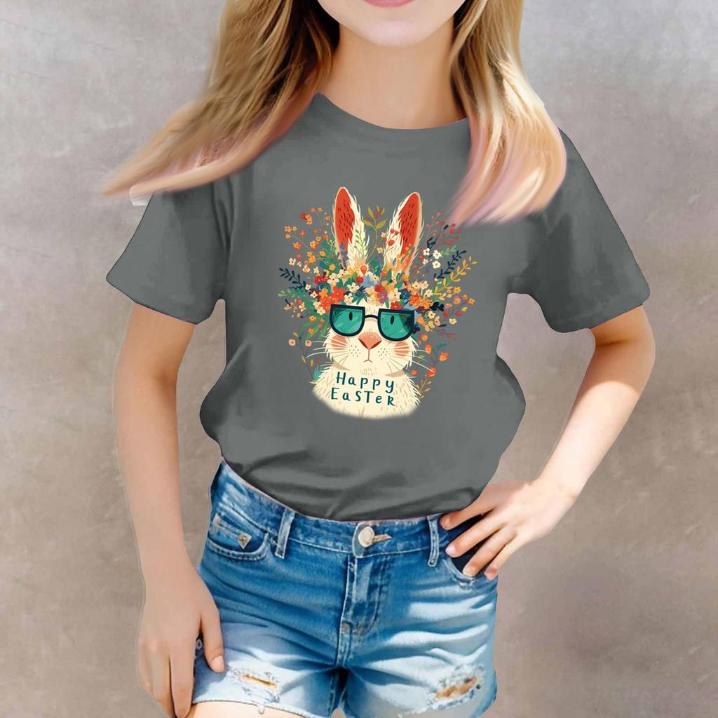 Toddler Girl Boy T-Shirts Kids Top Boys And Girls Printed Short Sleeved T-shirt