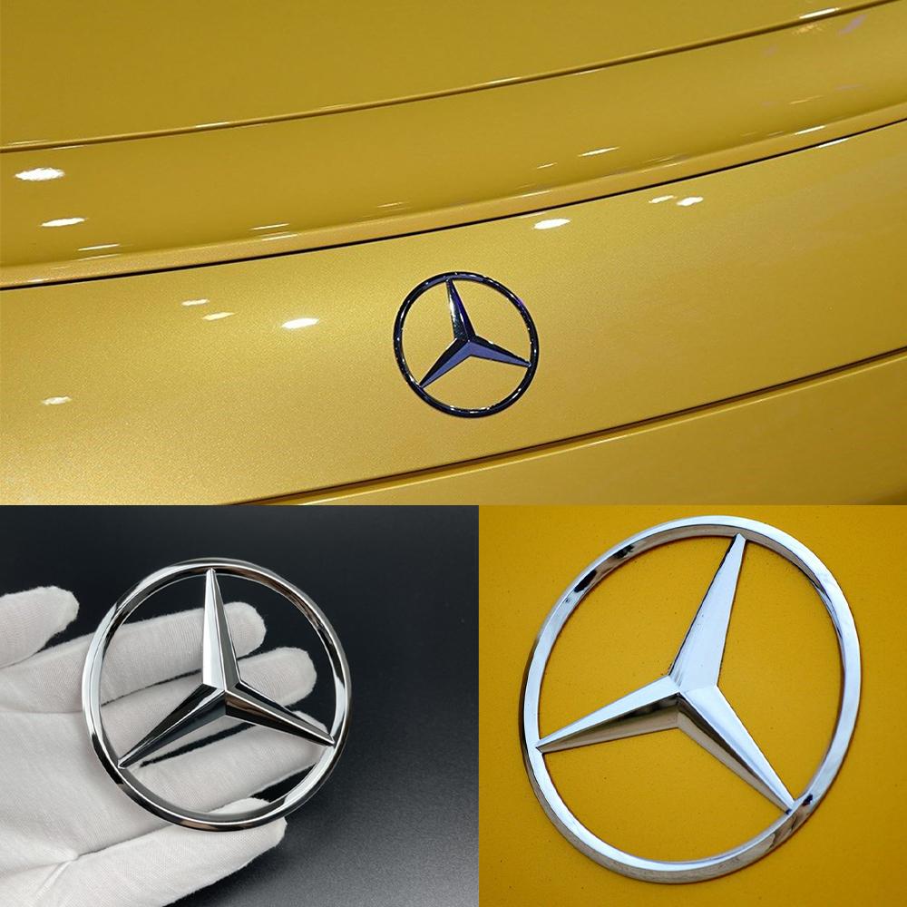 GLC GLB 1pc 8cm ABS Car Rear Decal Trunk Emblem Sticker Buckle for Mercedes Benz CLS350 CLS400 CLS500 CLS550 CLS63 AMG S W218 2