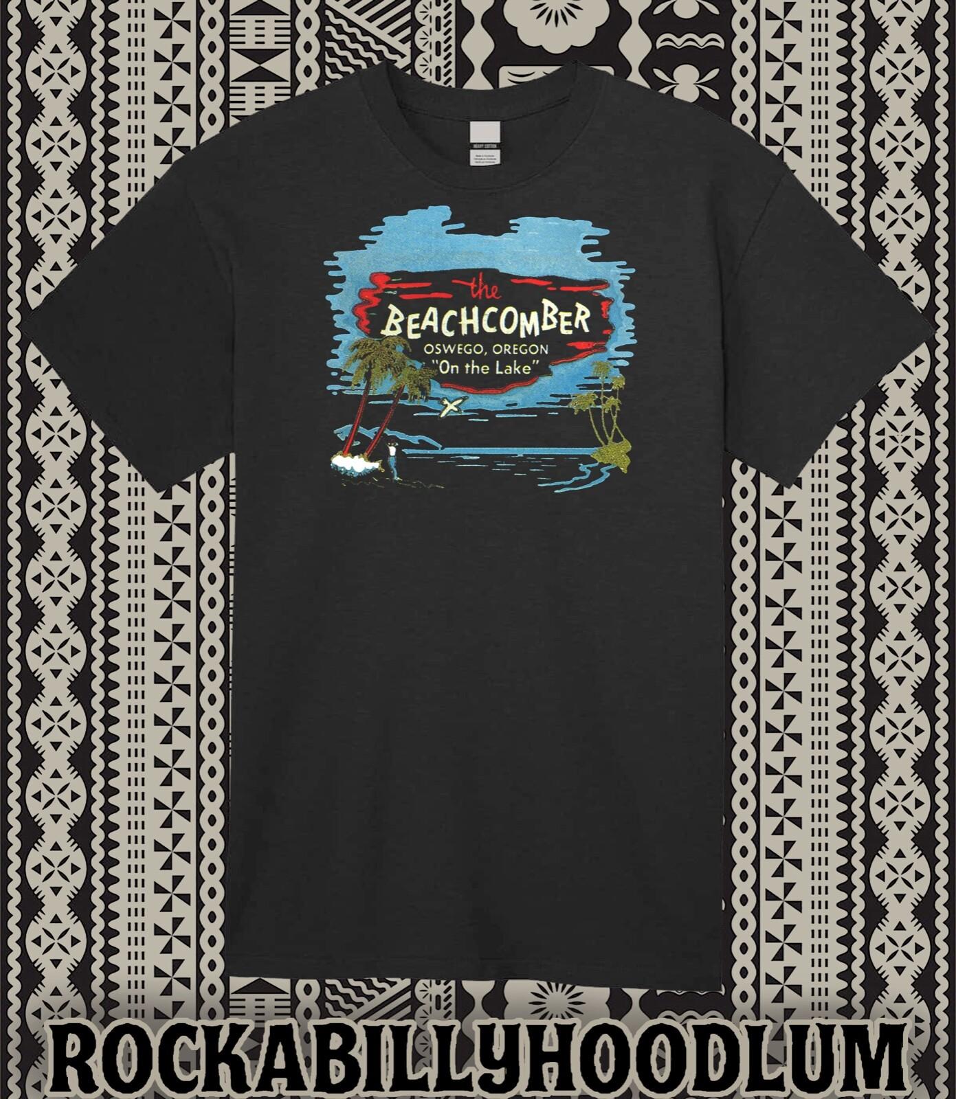Retro Tiki Art Tee T Shirt Mug Bar Restaurant Beachcomber Oswego Oregon XXXL