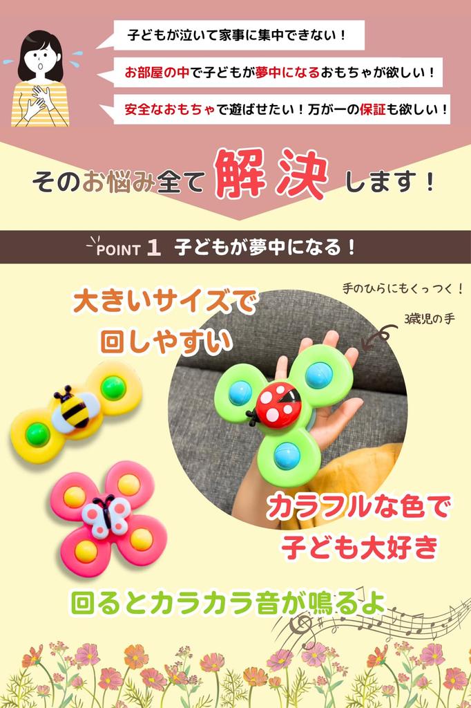 Spinner ST Mark Genuine Product Recommended by Childcare Comes with Suction Adhesive and Instruction Manual [Hand Certified] Workers. Cup, Mat, (box