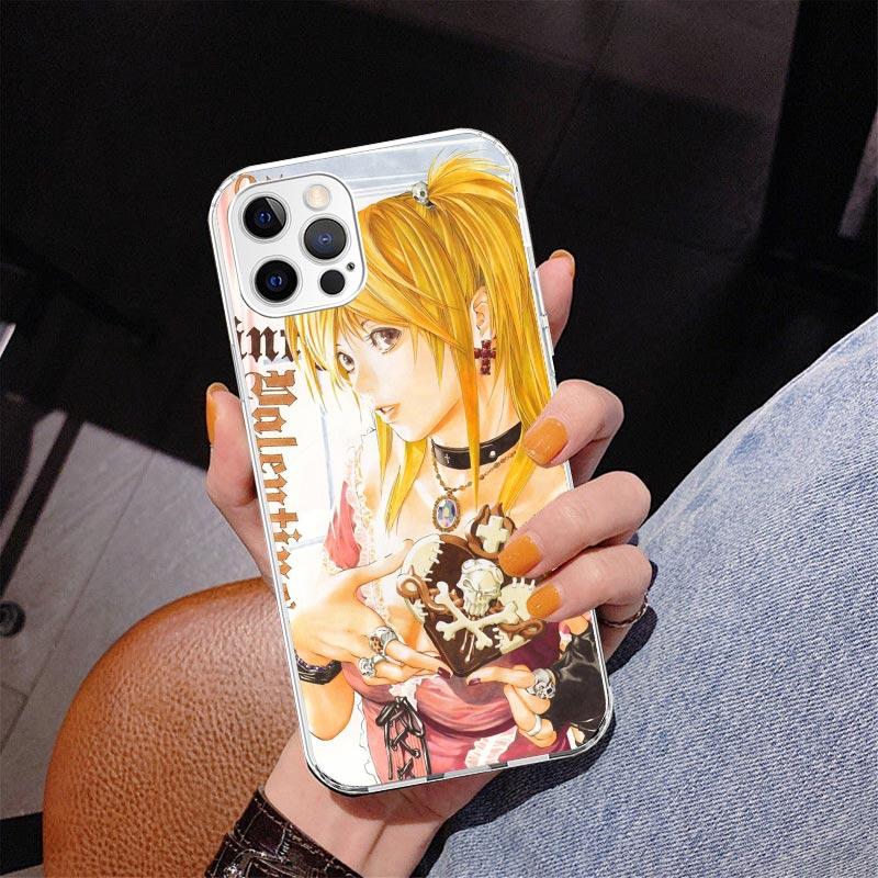 N-Note D-Death MisaMisa Phone Case For iPhone 17 Air 16 Pro Max 16E 15 + 14 Plus 11 12 13 Mini 7 8 SE Gift Print Cover Fundas