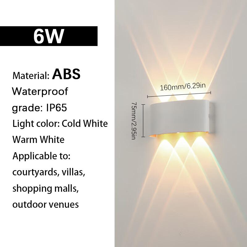 Led Up & Down Wall Lamp Motion Sensor Waterproof Lighting Garden Decoration AC85-265V Indoor&Outdoor Wall Lights For Living Room
