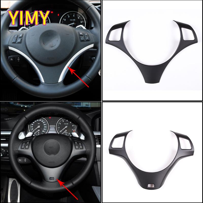 ABS Plastic Car Steering Wheel Button Decoration Frame Trim Suitable for BMW 1 3 Series X1 E82 E84 E87 E90 E92 E93 2004-2012