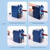 Cartoon Hand-Crank Pencil Sharpener: Automatic Lead Feed, Single Hole, Labor-Saving