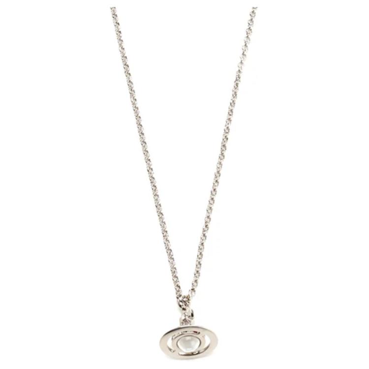 

Vivienne Westwood Saturn Pendant Decoration Brass Necklace Women necklace Silver 6302009802P019CNP019 Basic Packaging-Dust Bag+Box