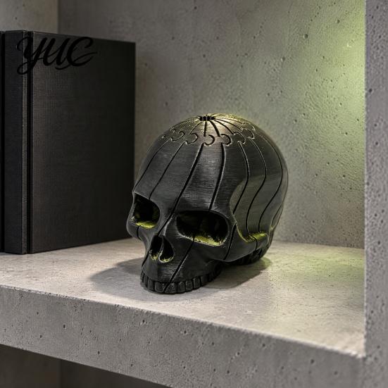 Creative Home Table Craft 3D Printed Skull Figurine, Desktop Fidget Toy, Decompression Sensory Festival Gift for Collectors Toy Halloween Party
