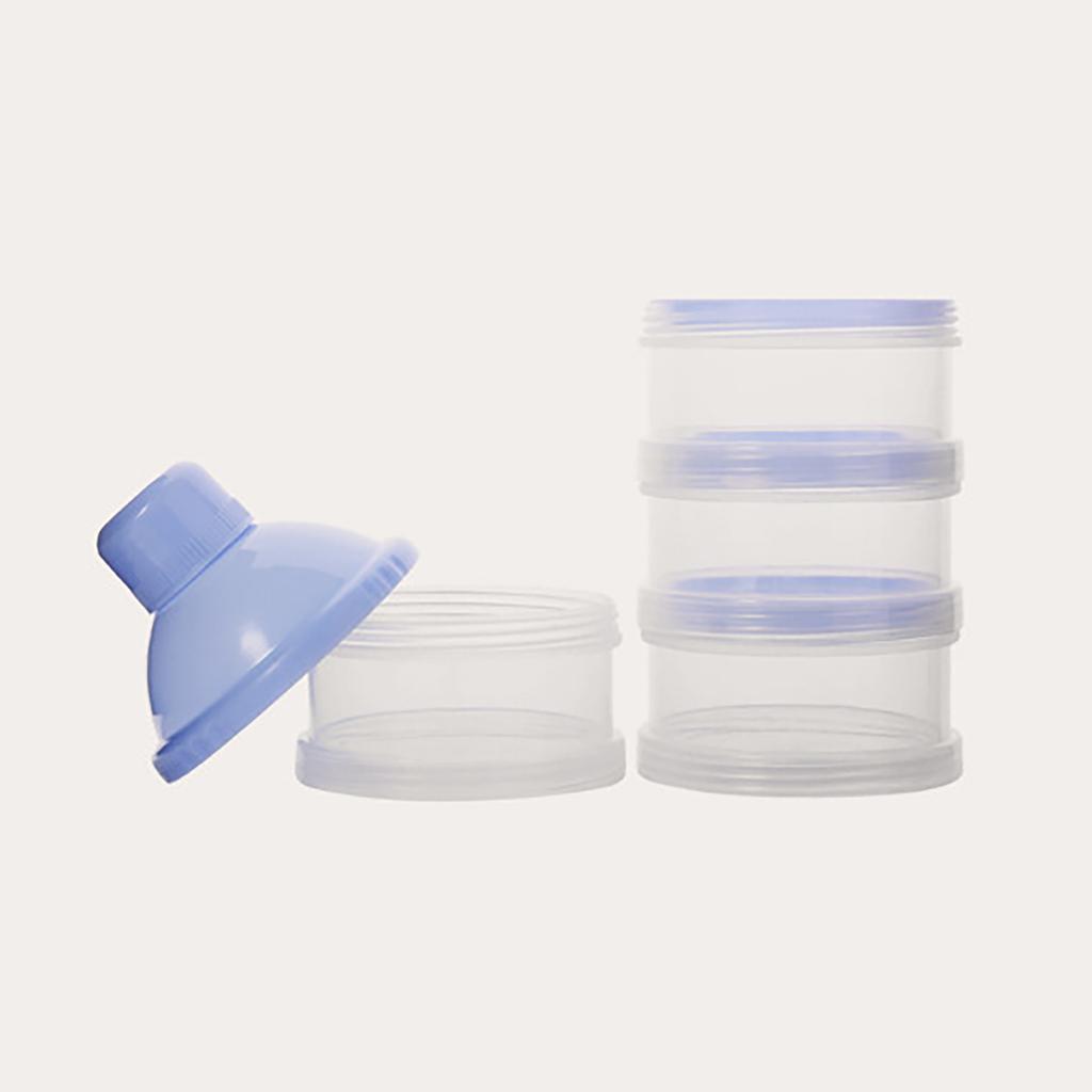 Infant Formula Dispenser with 4/5 Separate Sections Baby Food Storage Box Leakproof Toddler Milk Powder Container