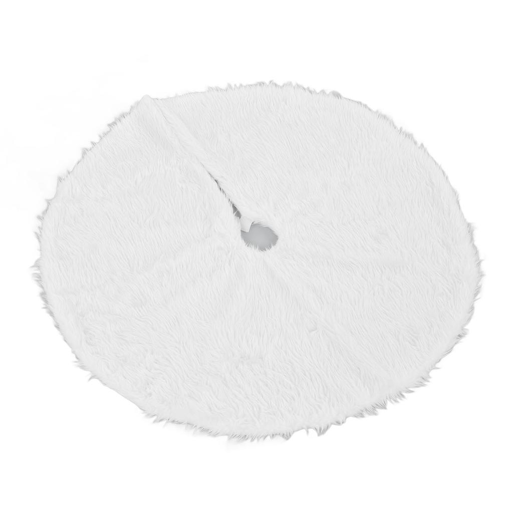 Weihnachtsbaumdecke Schneeweiße Weihnachtsbaummatte für X-mas Festliche Feiertagsparty Dekoration