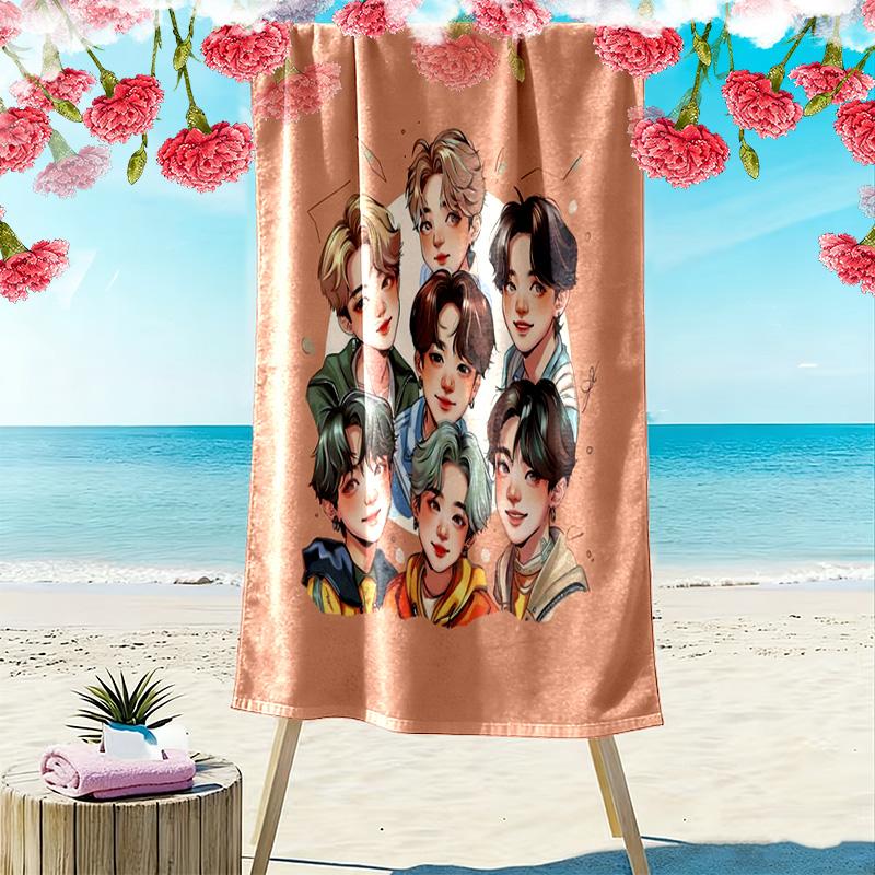 Harmonious Bonds: Unity Diversity Beach Towel Soft Outdoor Camping Swim Quick-drying Swim Towel Outdoor Pool Towel Outdoor Picnic Beach Mat Beach