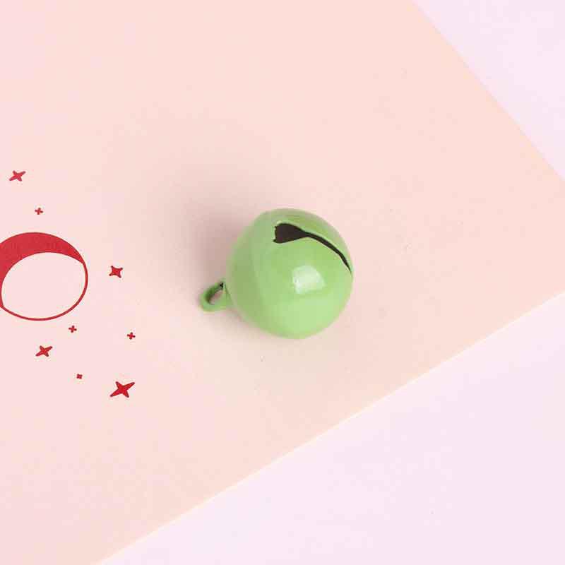 Colorful 14mm Metal Bell Keychains and Christmas Tree Decorations