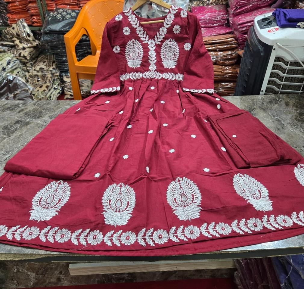 Party Wear Designer Bollywood Salwar Kameez Suit Indian Women Cotton Kurti Pant Dupatta Set