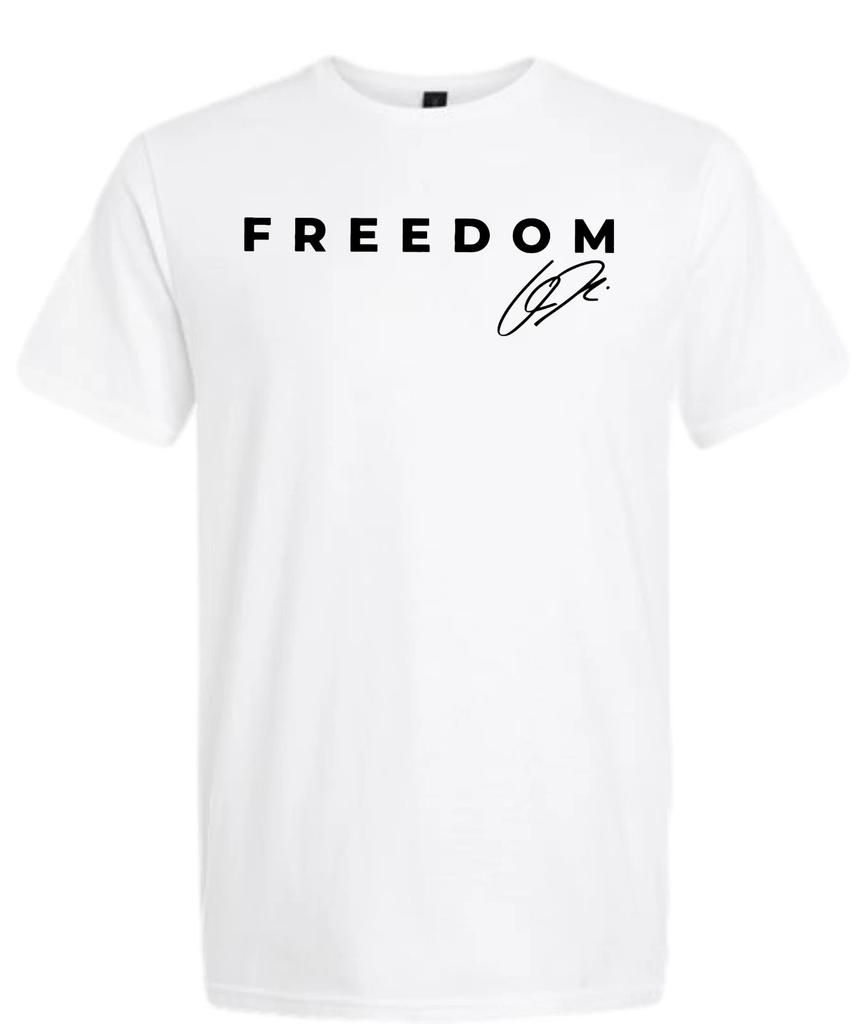 Charlie Kirk Signature Freedom Short Sleeve T-Shirt