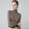 Women's Cashmere High Neck Slimming Sweater - Long Sleeve, Warm, Elegant Autumn/Winter Knitwear Top