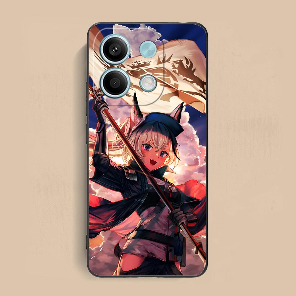 Arknights Grani Matte TPU Mobile Phone Case for Xiaomi Redmi 15 14 13 12 A5 3 2 1 C Plus 4G 5G Colorful Printing Cover