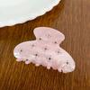 Rhinestone Transparent Acetate Hair Claw Butterfly Rhinestone Hair Claw  Streetwear