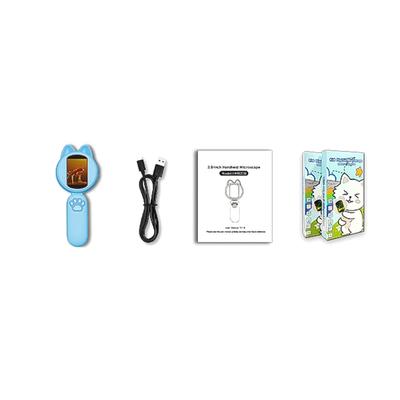 Lente d'ingrandimento digitale portatile per bambini Schermo IPS da 2,0 pollici Zoom digitale 4X Messa a fuoco manuale 16MP