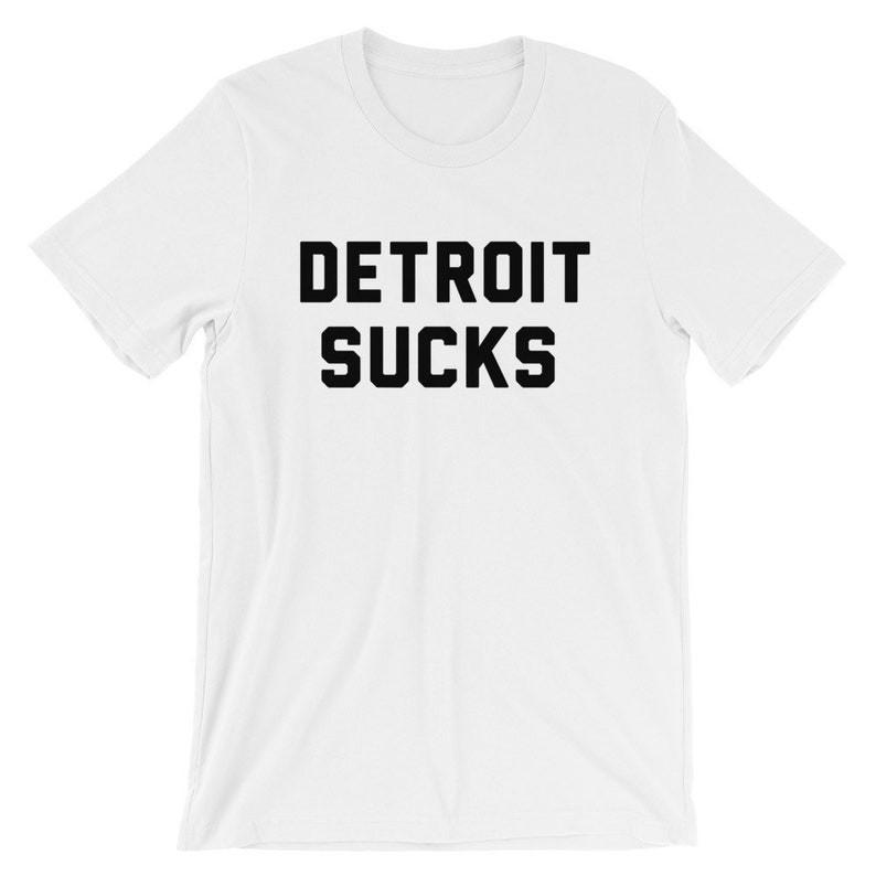 

Detroit sucks vintage 70s T Shirt, Music band rock punk roll Unisex Shirt 4XL