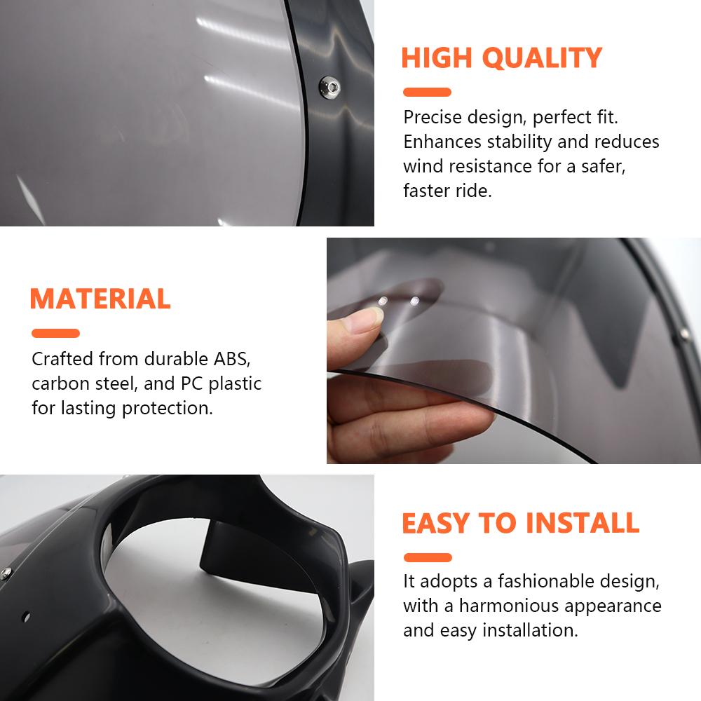 For HONDA CB650R CB650 2019-2023 CB650 R Motorcycle Accessories Headlight Fairing Front Head Windshield Cover Windscreen
