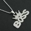 European & American Hip Hop Crown Letter Pendant Necklace - Trendy, Exaggerated Long Style Accessory