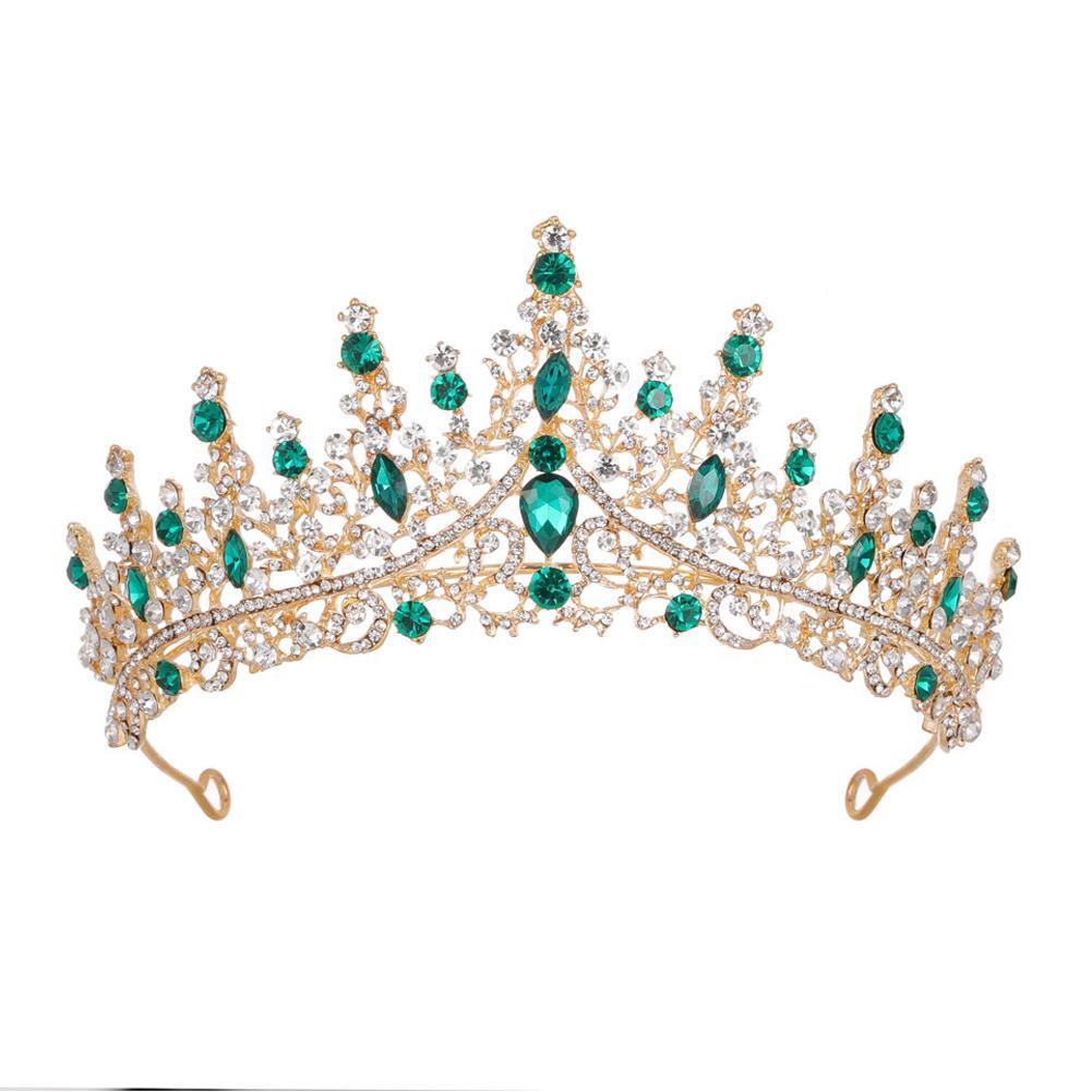 Buy Baroque Wedding Crown Rhinestone Crystal Diadem Queen Tiaras