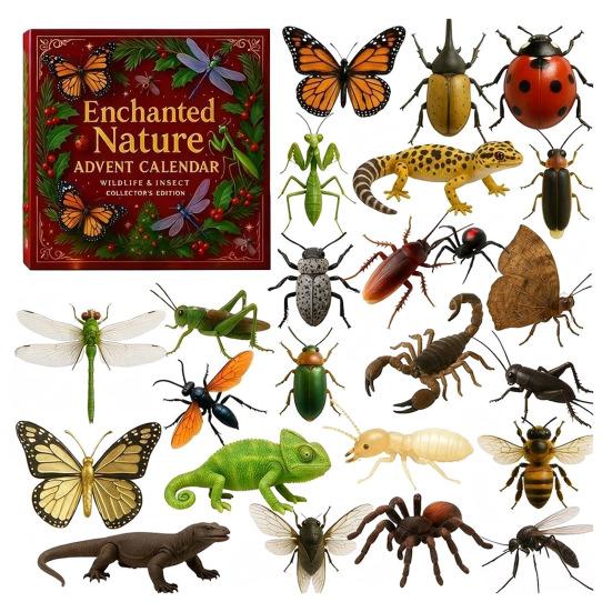 Nature’s Trick Advent Calendar Christmas Countdown Box 24-day Advent Calendar Festive Atmosphere Decor