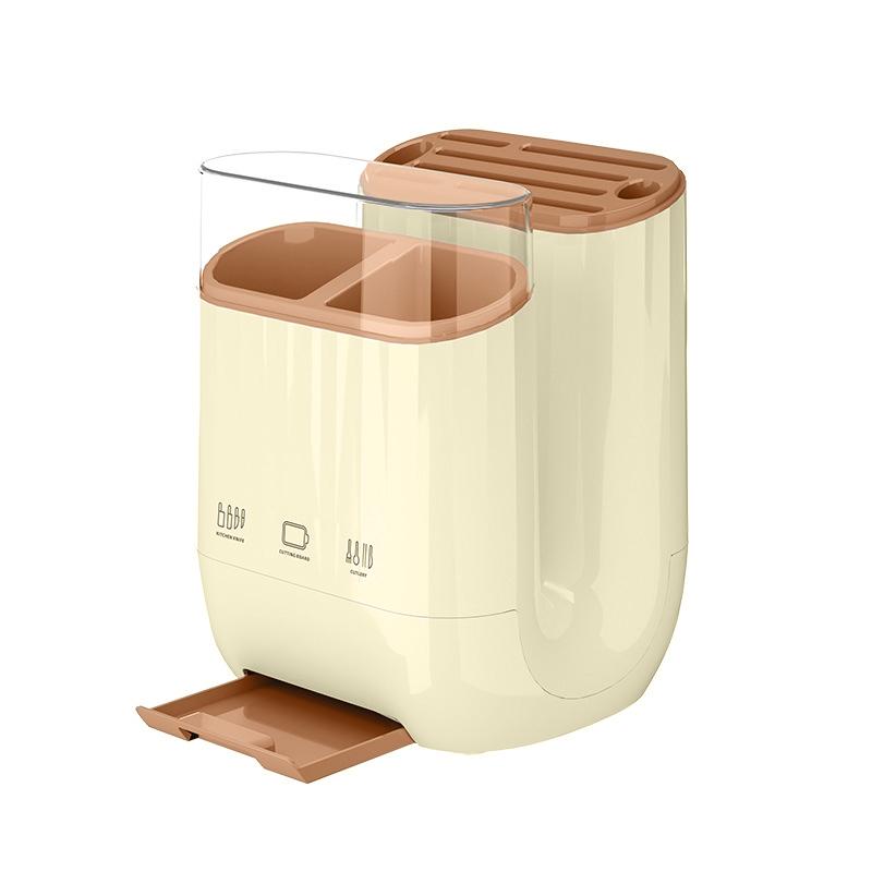 Rutschfester Messerständer mit Schneidebretthalter, Küchenorganisator, Mühelose Reinigung, Praktischer Platzsparer