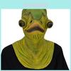 Máscara de Peixe Monstro de Látex para Halloween Com Luvas Para Fantasia Role Play e Eventos de Terror