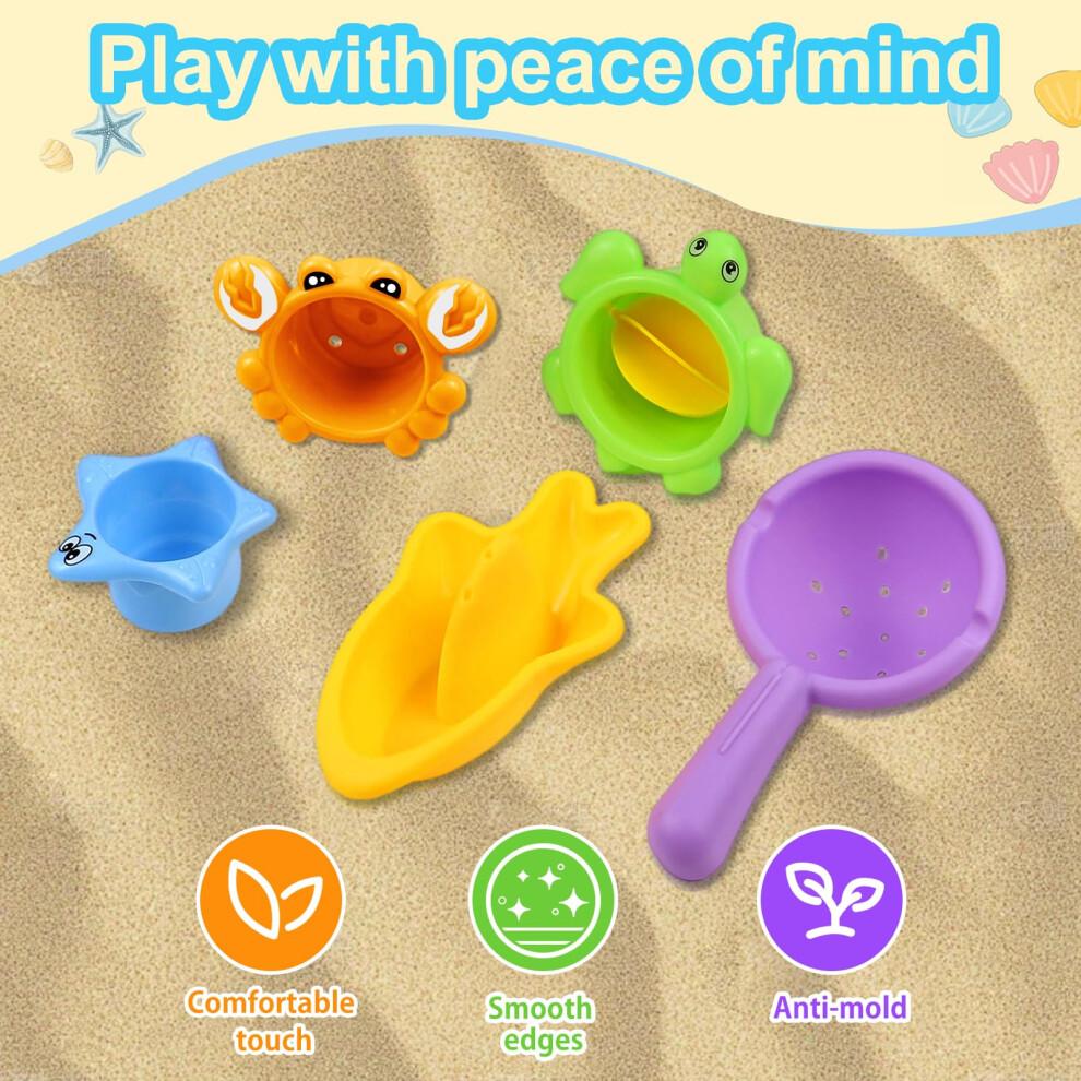 Baby Bath Toys for 1 2 3 4 Year Olds, 10 Pack Water Play Toys for Toddler Kids, Pool Toys Gift for Boys Girls