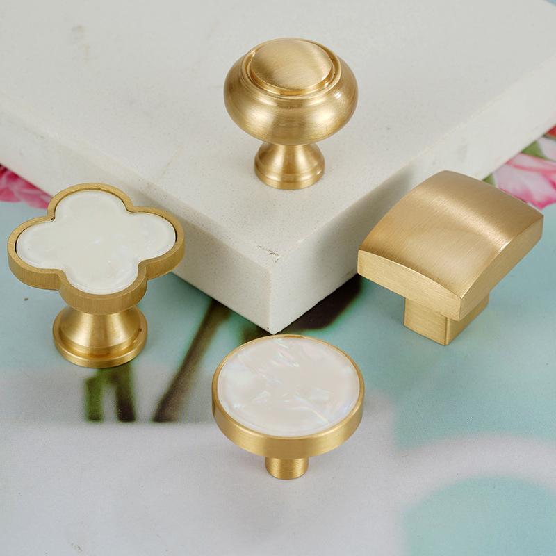 New Chinese Solid Brass Long Handle of Furniture Creative Closet Wardrobe Drawer Knobs Kitchen Cabinet Door Handles Hardware